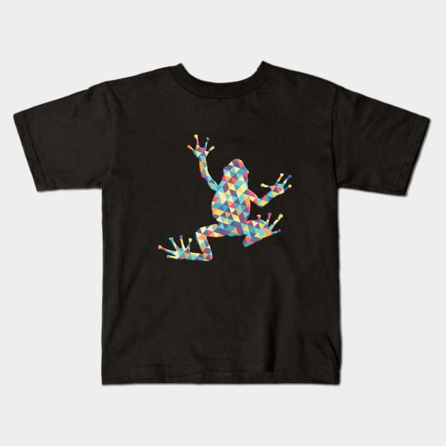 Frog - Frog Colorful Kids T-Shirt by Kudostees